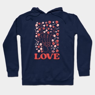 Skeleton Finger Love Valentine Gift Hoodie